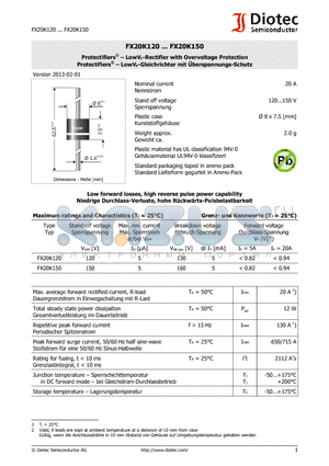 FX20K120 datasheet - Protectifiers - LowVF-Rectifier with Overvoltage Protection