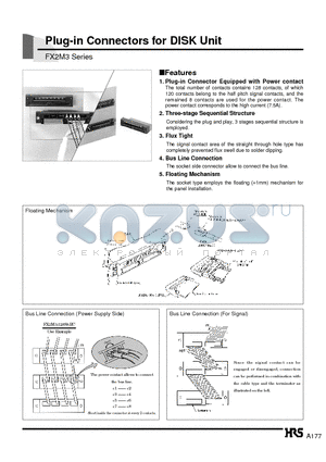 FX2M3-128S8-RC datasheet - Plug-in Connectors for DISK Unit