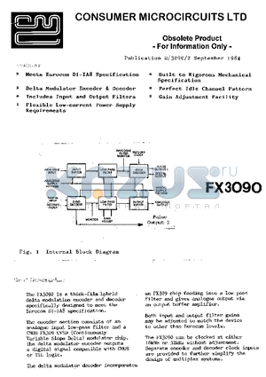 FX3090 datasheet - Obsolete Product For Information Only.