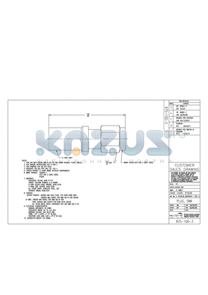 875-100-3 datasheet - PLUG, SMA