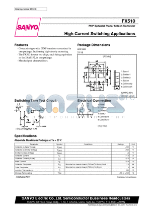 FX510 datasheet - High-Current Switching Applications