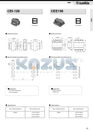 CEE156 datasheet - CEI-128,CEE156