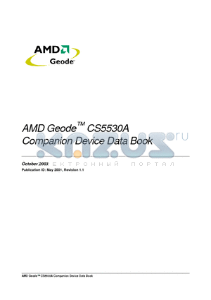 CS5530A-UCE datasheet - AMD Geode CS5530A Companion Device