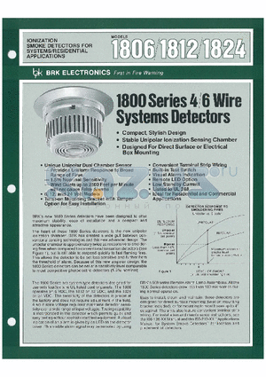 1812 datasheet - SMOKE DETECTORS