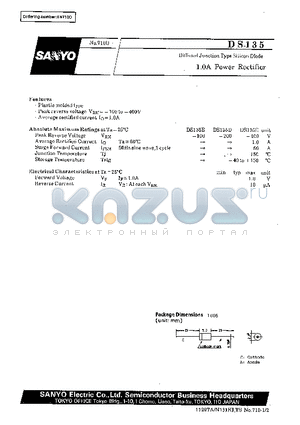 DS135E datasheet - 1.0A Power Rectifier