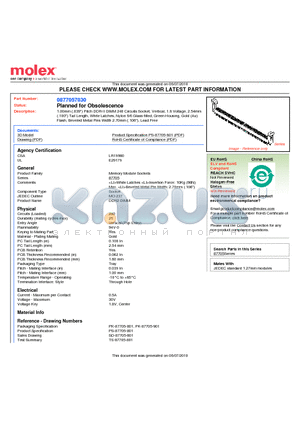 87705-7030 datasheet - 1.00mm (.039