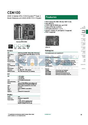 CEM100-T40R datasheet - AMD A55E FCH