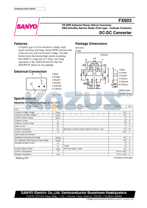 FX803 datasheet - DC-DC Converter