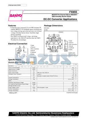 FX855 datasheet - DC-DC Converter Applications