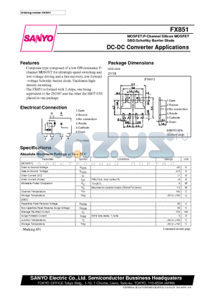 FX851 datasheet - DC-DC Converter Applications
