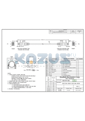 1821011-06 datasheet - IEEE1394 4P/M - IEEE1394 4P/M