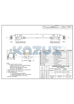 1821017-10 datasheet - IEEE1394 4P/M - IEEE1394 4P/M