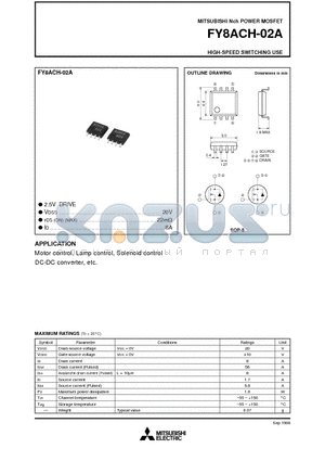 FY8ACH-02A datasheet - HIGH-SPEED SWITCHING USE