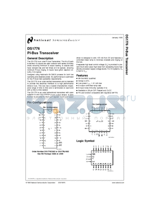 DS1776E/883 datasheet - PI-Bus Transceiver