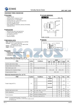 CSCD510H datasheet - Schottky Barrier Diode