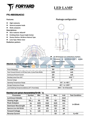 FYL-48D3SUAC1C datasheet - LED LAMP