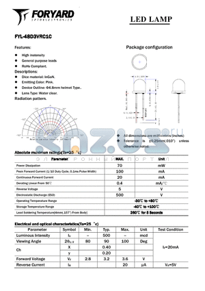 FYL-48D3VRC1C datasheet - LED LAMP