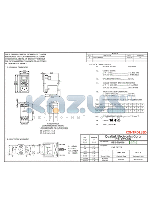 882-10-016 datasheet - EMI FILTER