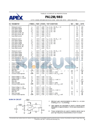 883 datasheet - TABLE 4 GROUP A INSPECTION