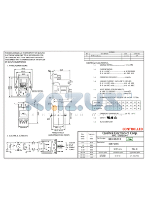 883-06-011 datasheet - EMI FILTER