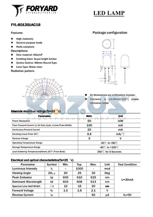 FYL-8013SUAC1B datasheet - LED LAMP