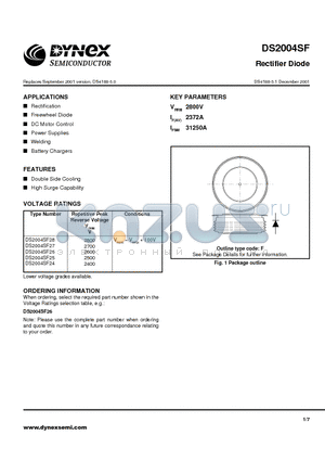 DS2004SF datasheet - Rectifier Diode