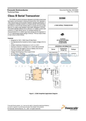 33390 datasheet - Class B Serial Transceiver