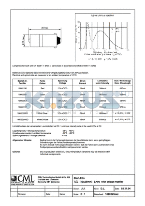 18602251 datasheet - StarLEDs T31/4 (10x25mm)BA9s with bridge rectifier