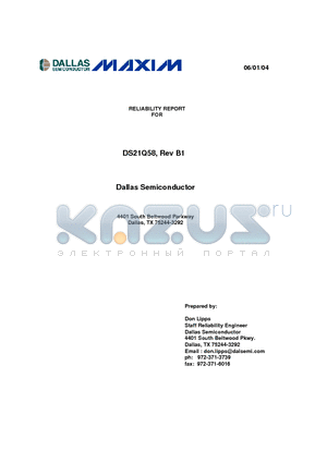 DS21Q58 datasheet - Dallas Semiconductor