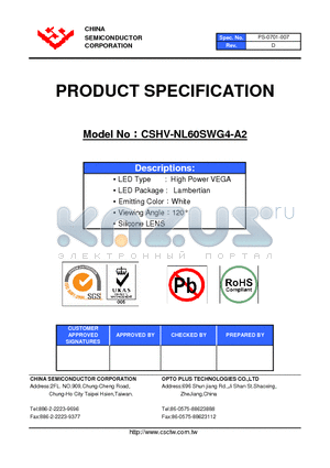 CSHV-NL60SWG4-A2 datasheet - LED