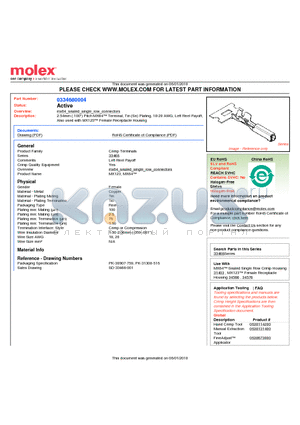 33468-0004 datasheet - 2.54mm (.100