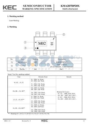 KMA2D7DP20X datasheet - TSOP-6 PACKAGE