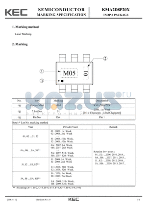 KMA2D8P20X datasheet - TSOP-6 PACKAGE