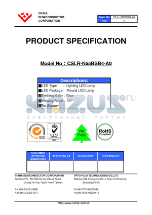 CSLR-N55BSB4-A0 datasheet - LED