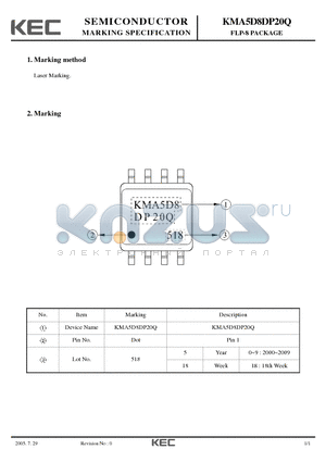 KMA5D8DP20Q datasheet - FLP-8 PACKAGE