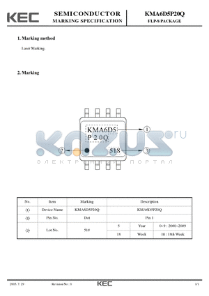 KMA6D5P20Q datasheet - FLP-8 PACKAGE
