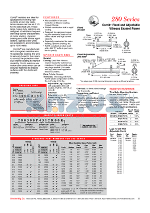 E300KR10E datasheet - Corrib Fixed and Adjustable Vitreous Enamel Power