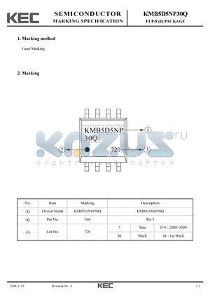 KMB5D5NP30Q datasheet - FLP-8 (1) PACKAGE
