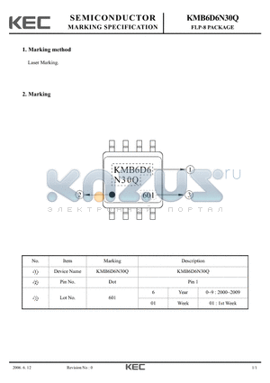 KMB6D6N30 datasheet - FLP-8 PACKAGE