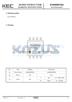 KMB8D0P30Q datasheet - FLP-8 PACKAGE