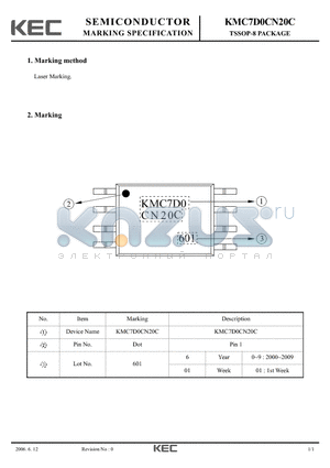 KMC7D0CN20C datasheet - TSSOP-8 PACKAGE