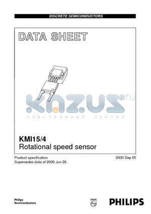 KMI15/4 datasheet - Rotational speed sensor