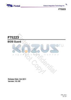 F75223N datasheet - BIOS Guard