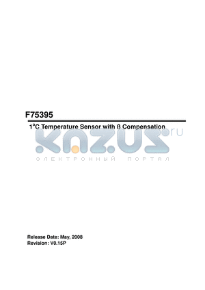 F75395 datasheet - a1oC Temperature Sensor with  Compensation