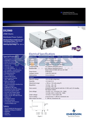 DS2900-3-002 datasheet - 2900 Watts Distributed Power System