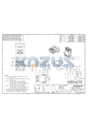 GSB311131HR datasheet - USB 3.0 CONNECTOR STANDARD A R/A DIP TYPE