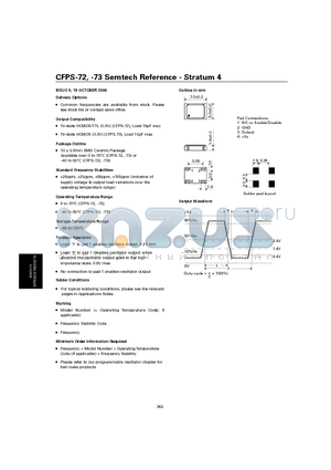 CFPS-72 datasheet - Semtech Reference - Stratum 4
