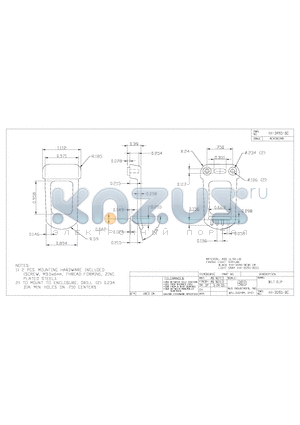 HH-3495-BC datasheet - BELT CLIP