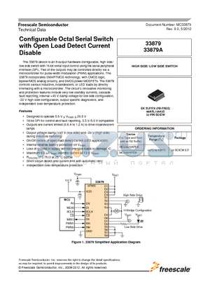 33879_12 datasheet - Configurable Octal Serial Switch with Open Load Detect Current Disable