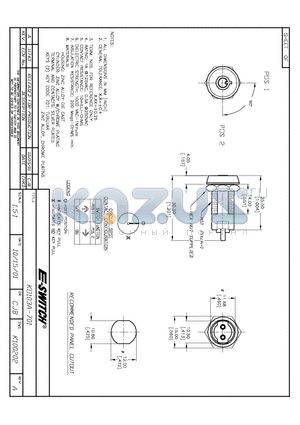 KO103A-701 datasheet - KEYLOCK SWITCHES